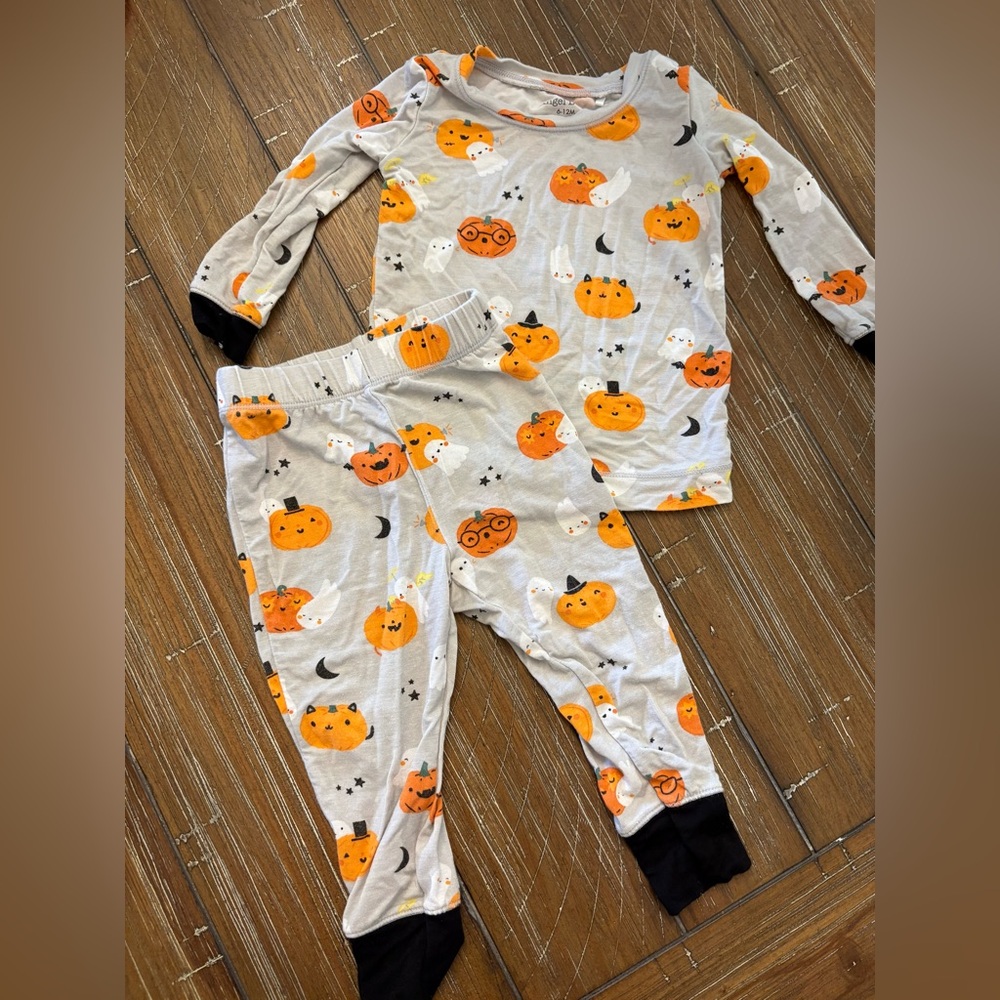Angel Dear Halloween Pumpkin Pajama Set